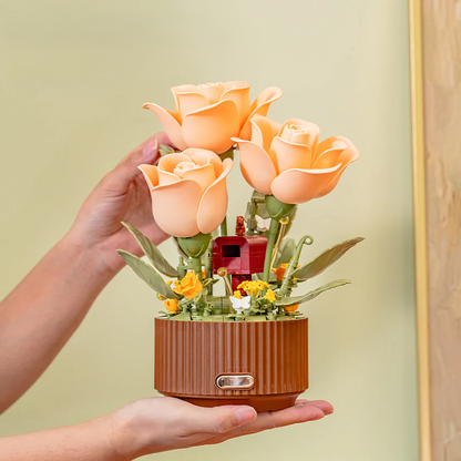 Light Up Building Block Flower Bouquet