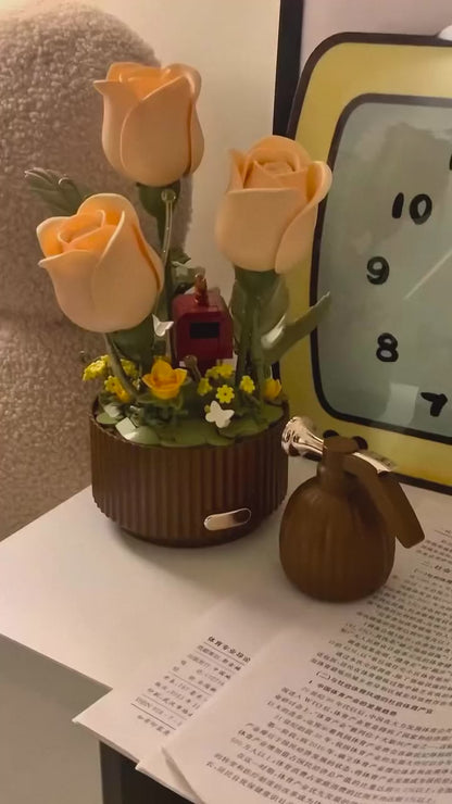 Light Up Building Block Flower Bouquet